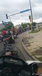 Harley Davidson motorcycle run with hundreds of bikers riding to the Children’s Hospital in Saint Paul.